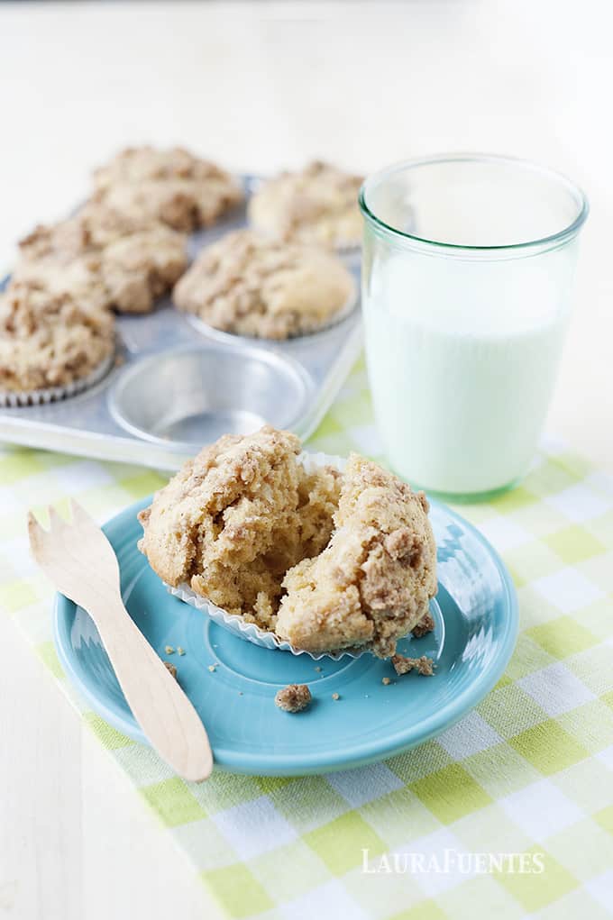 muffin de pera esponjoso