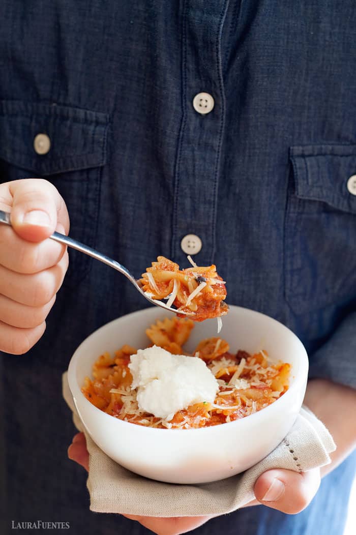 Lasaña rapida en la Sartén- el todo el sabor tradicional de la lasaña en 30 minutos!