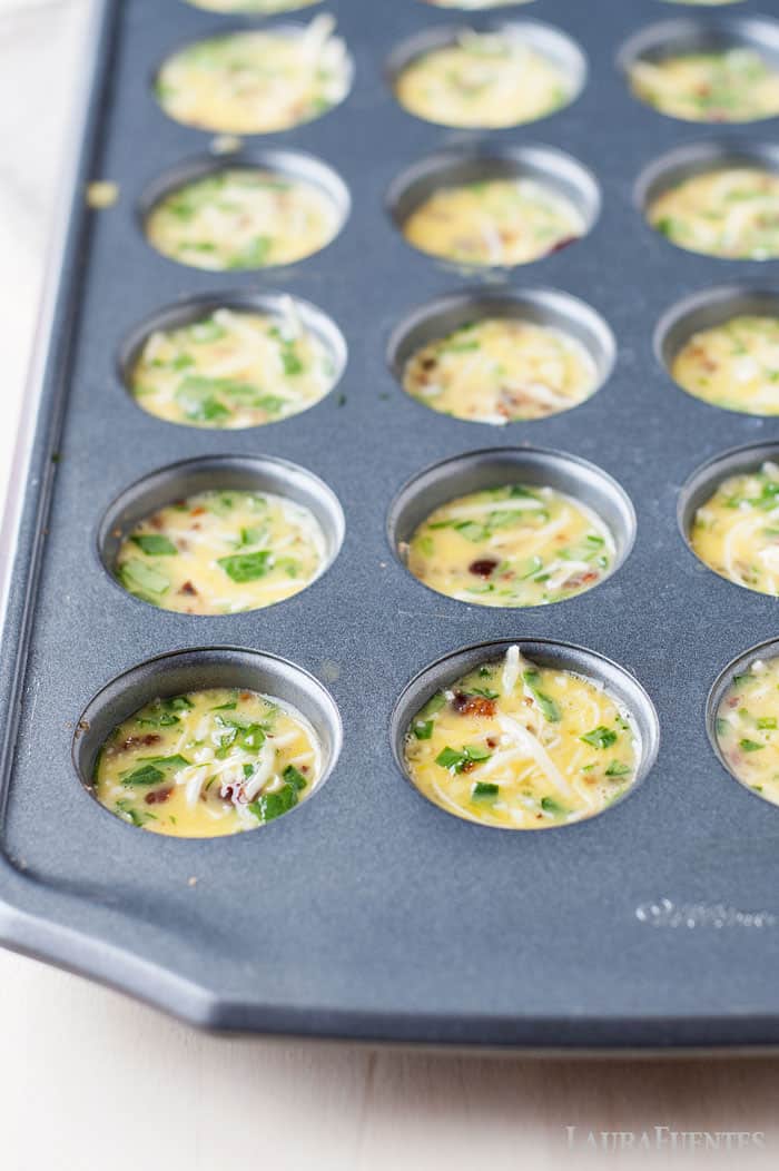 Quiches de Espinacas y Bacon- Unalmuerzo estupendo y crujienten. Sin grano y sin gluten, para todos y para llevar!