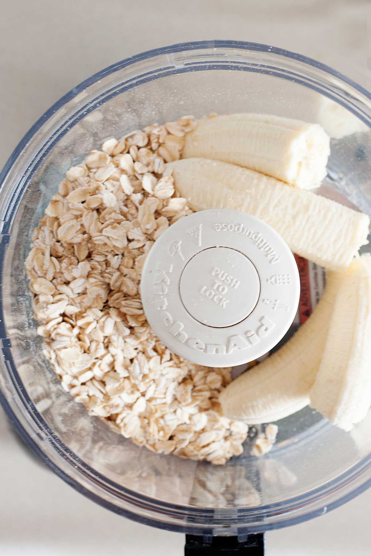 copos de avena y platano