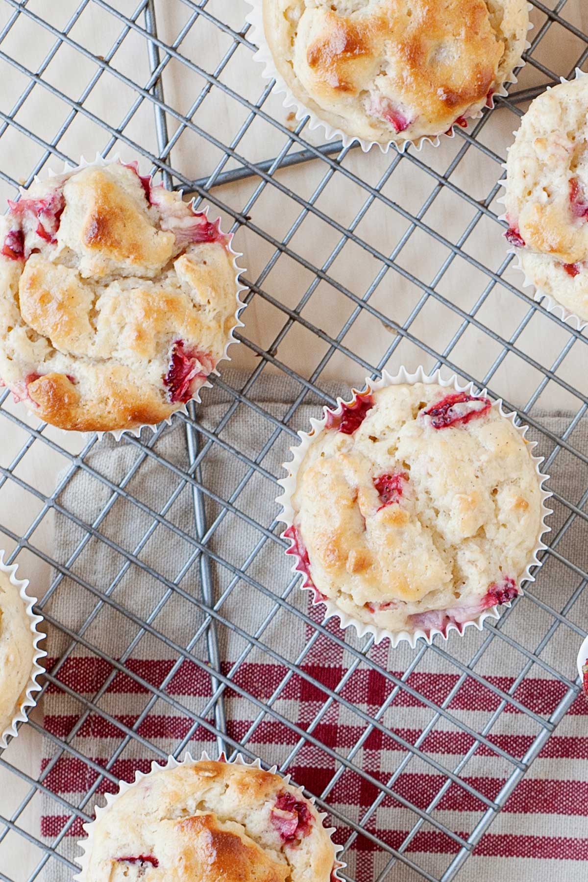 muffins saludables con fresa