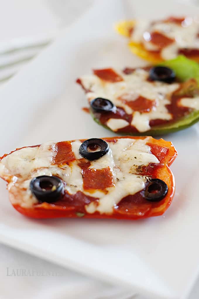 Las pizzas de pimiento son una opción saludable y deliciosa para los niños.