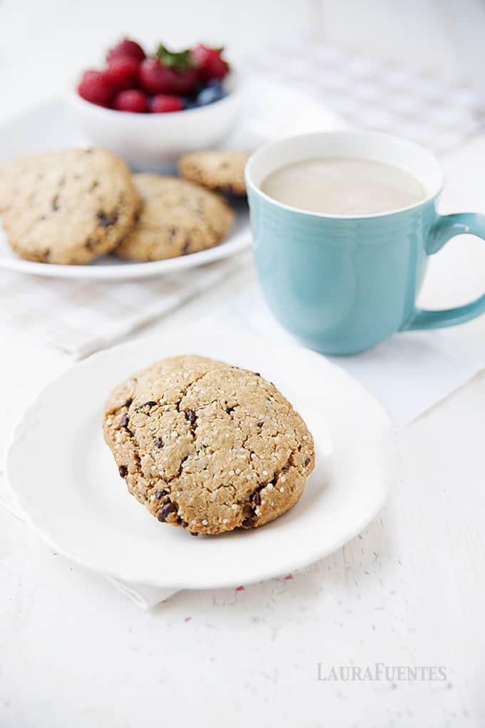 Estas galletas saludables son perfectas para el desayuno o como snack. Súper fáciles de hacer sin gluten, sin huevo y sin lactosa. 
