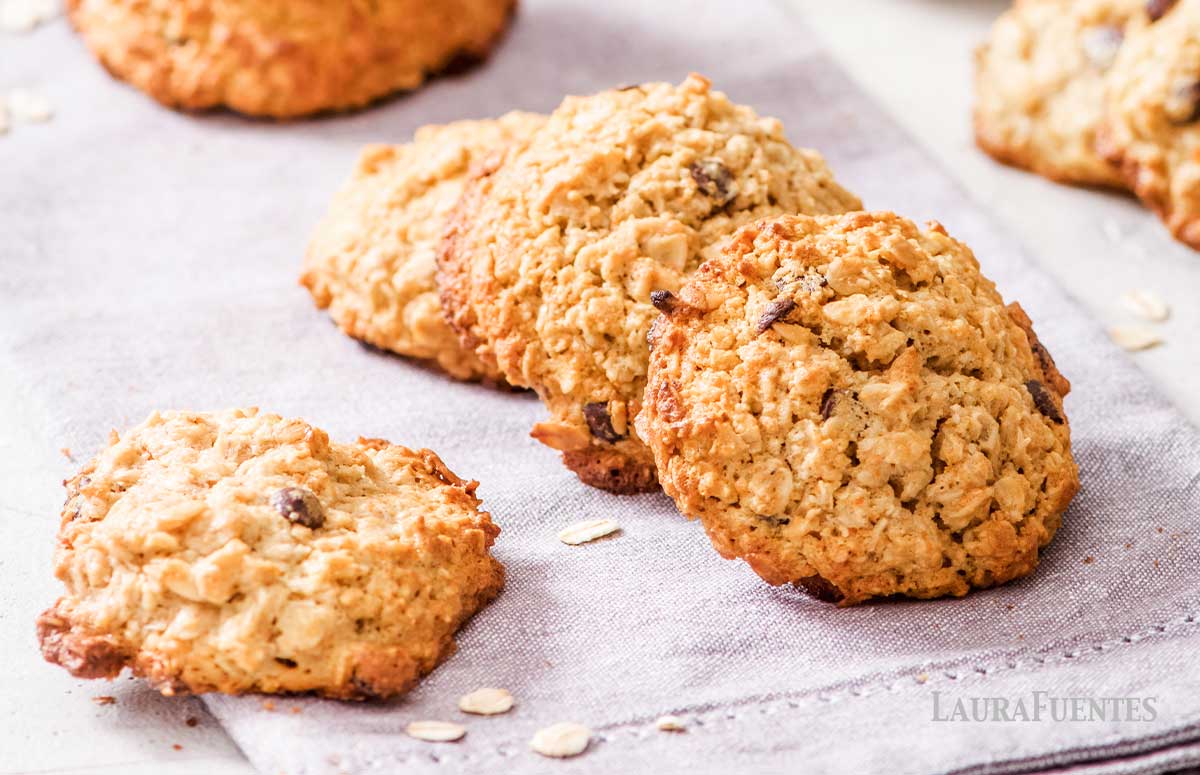 galletas de avena y plátano
