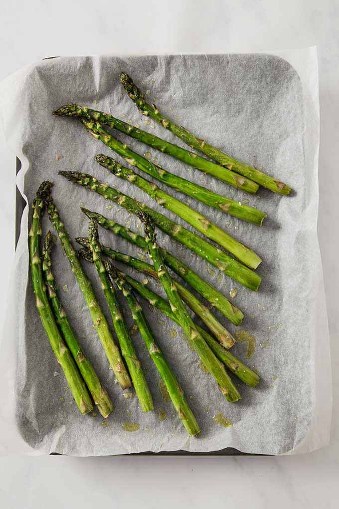 Espárragos horneados 