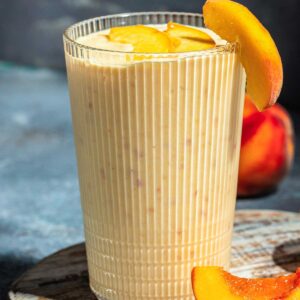 batido de melocotón