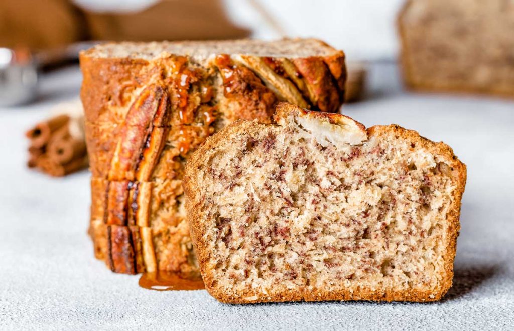 rodaja de pan de platano