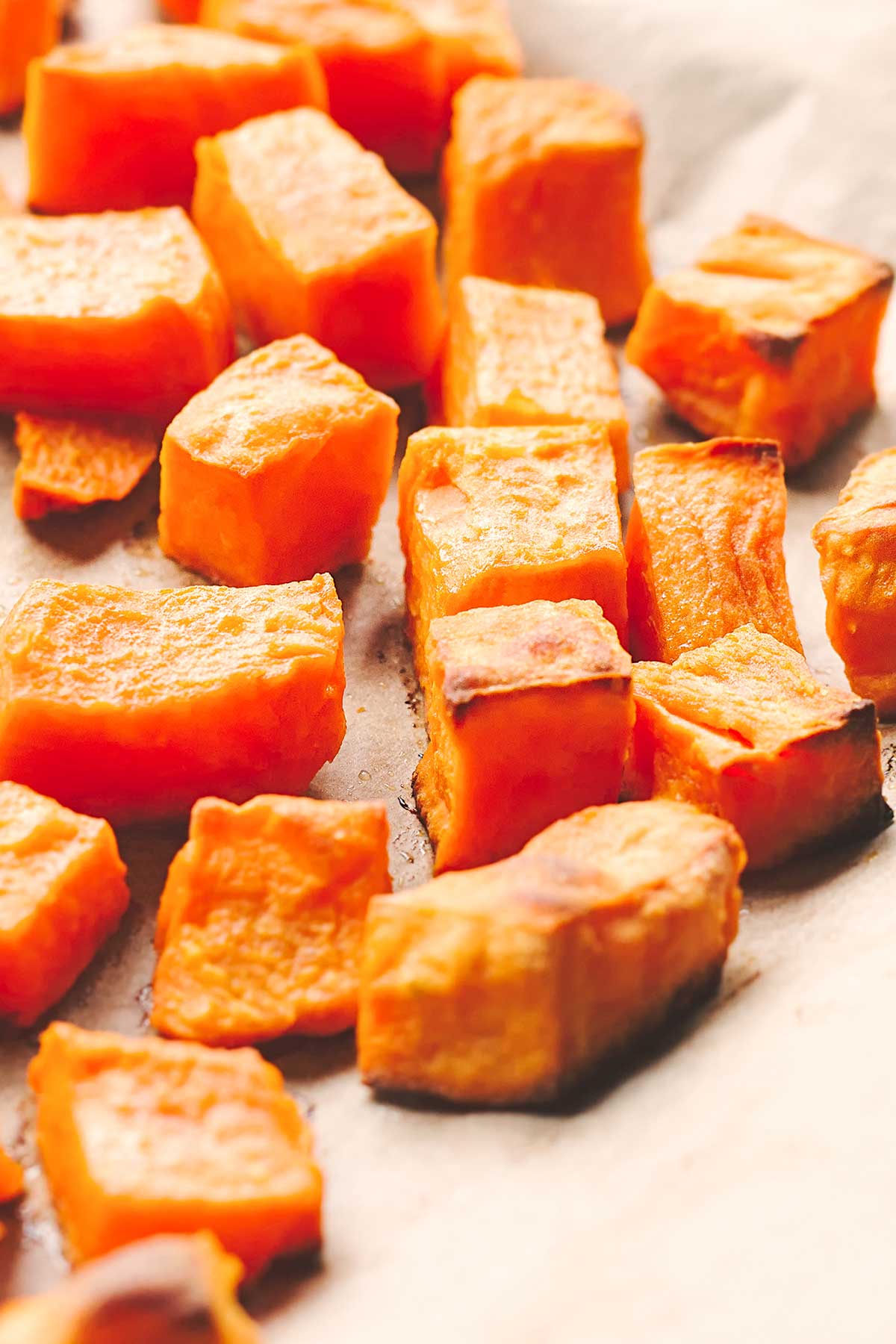 cubitos de boniato hechos al horno 