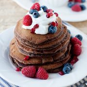 Pancakes de chocolate