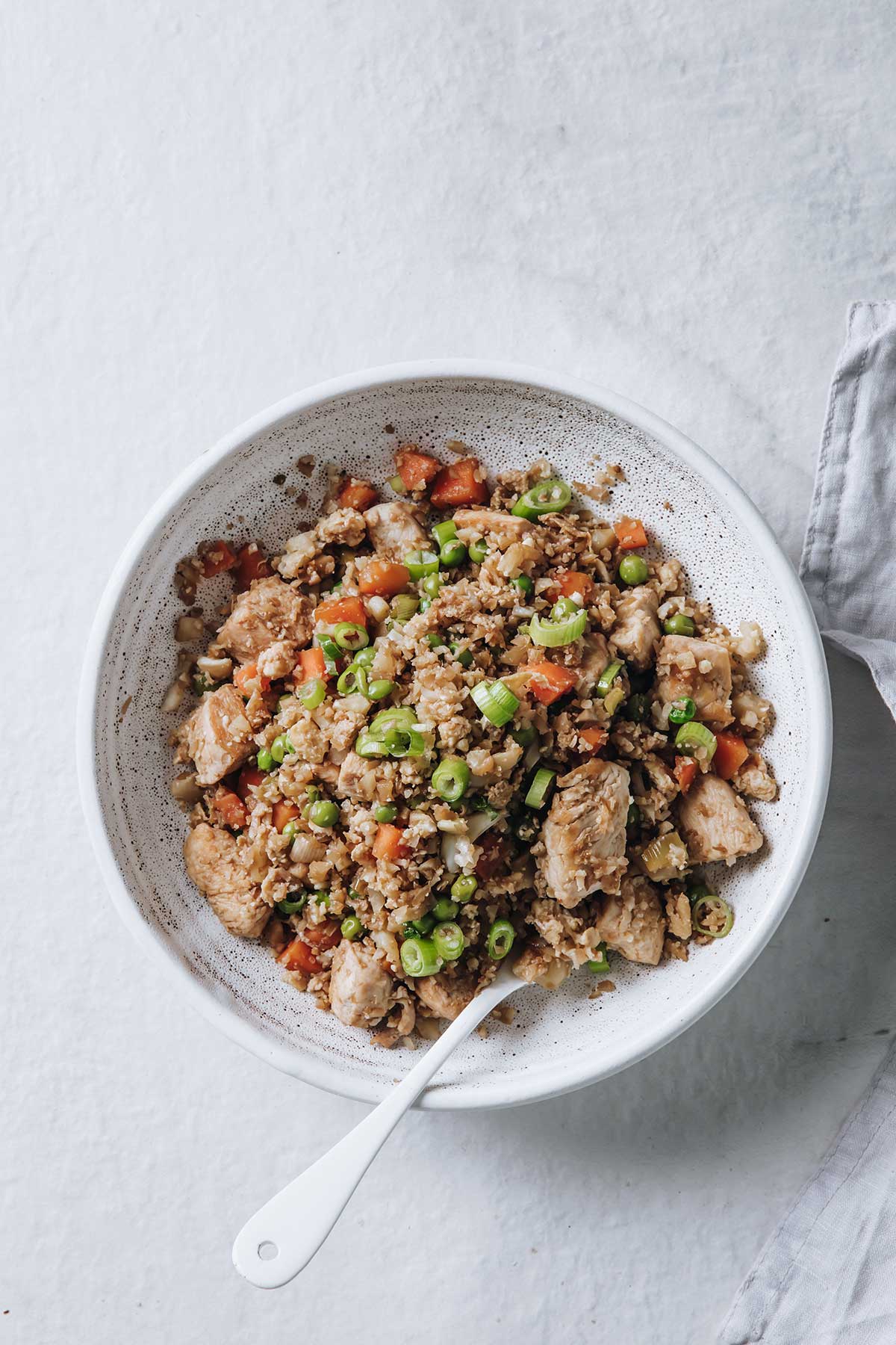 Arroz de Coliflor con Pollo