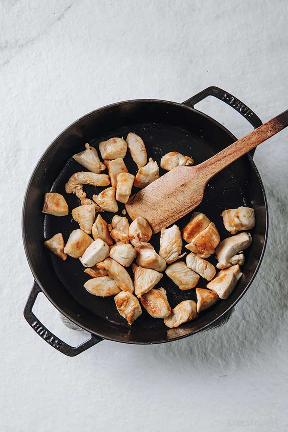 pollo salteado