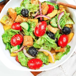 Ensalada de lechuga y tomate