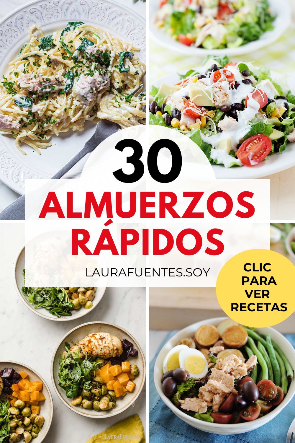 30 Almuerzos Rápidos y Saludables | Fácil y Casero